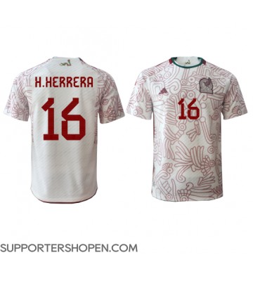 Mexiko Hector Herrera #16 Borta Matchtröja VM 2022 Kortärmad